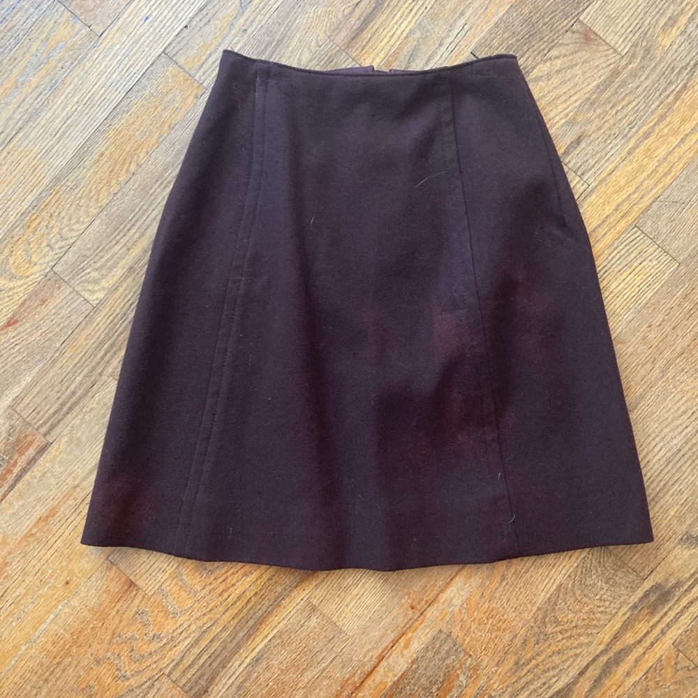 Vintage 60s Pandora Costume Maker Brown Wool Skirt